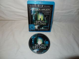 Split Second - Blu Ray - Rutger Hauer - Very Rare - Plays On Usa Blu Ray Players