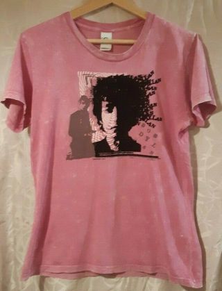 Rare Bob Dylan T - Shirt Aa Pink Tye Dye And Velvet Small Concert Usa