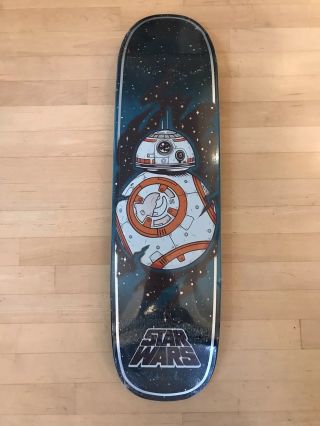 Santa Cruz X Star Wars Bb8 Skateboard Deck Rare Collectible Episode 7 Vii Bb - 8