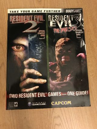 Resident Evil 2 & 3 Strategy Guide Nintendo Gamecube Bradygames Rare