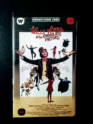 Willy Wonka And The Chocolate Factory Vhs Clamshell Rare First Release Wb Warner