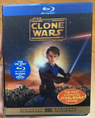 Star Wars: The Clone Wars (blu - Ray Disc,  2008) | Rare | | Special Features
