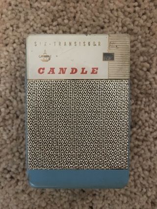 Vintage Candle Six Transistor Radio - Rare ?