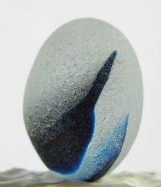 1 Multi Xl Cobalt Bristol Blue Egg 0.  5ozjq Rare Seaham English Sea Glass