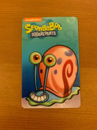 Spongebob Dave And Busters Arcade Coin Pusher Gary Card Rare