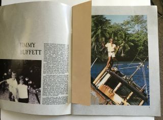 JIMMY BUFFETT 1987 Summer Tour Souvenir Book Rare 4