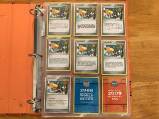 Tropical Wind 2008 Pokemon Tcg World Championship Promo Dp25 W/ Binder Rare