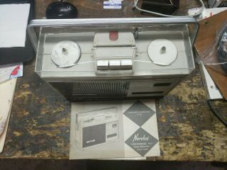 Norelco Continental 100 Portable Reel To Reel Tape Recorder - Rare