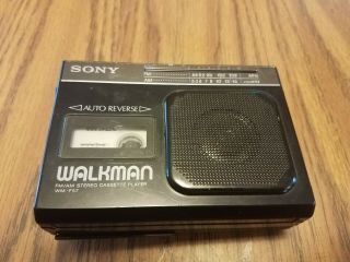 Vintage Rare Sony Walkman Wm - F57 Auto Reverse Sterio Cassette Player Radio