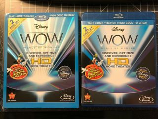 Disney Wow: World Of Wonder [blu - Ray Disc,  2010,  2 - Disc Set] Rare Oop Slipcover