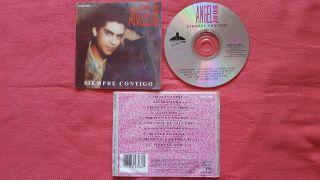 Latin Pop Angel Javier Siempre Contigo 1992 Cd W/ Rare Cover