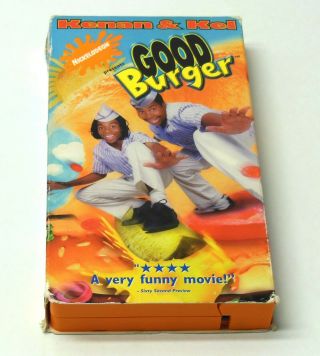 Good Burger 1998 Vhs Rare Oop Orange Video 90 