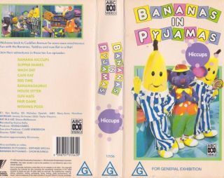 Bananas In Pyjamas Hiccups Vhs Video Pal A Rare Find