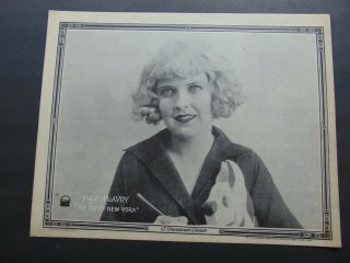 C.  1922 Rare Silent Film " The Top Of York " May Mcavoy 5 Lobby Cards