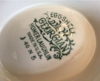 Homer Laughlin Georgian Eggshell - Rare Pattern - 5 Cup Large Tea Pot 6
