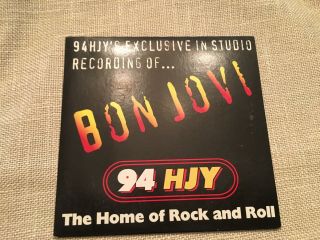 Extremely Rare Bon Jovi Live In - Studio Recording @ 94hjy Radio Station (cd - 2002)
