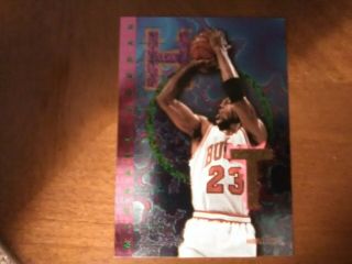 1995 - 96 Hoops Michael Jordan Hot List Insert Rare 1 Of 10 Chicago Bulls