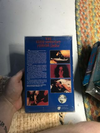 ERRIE MIDNIGHT HORROR SHOW HORROR SOV SLASHER RARE OOP VHS BIG BOX SLIP 3