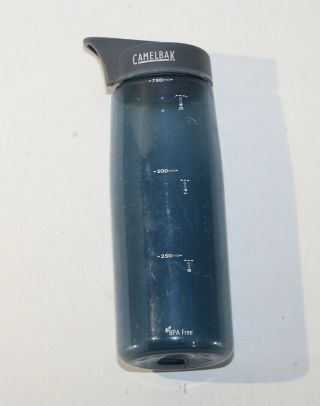 Camelbak Eddy 750ml Water Bottle Rare Smoke W/ Grey Top Bpa Travel Plastic