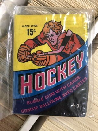 1978 O - Pee - Chee Hockey Wax Pack Child Good Find Rare Packs