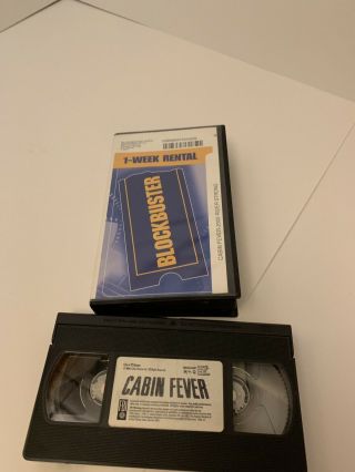 Cabin Fever Horror - Rare Blockbuster Video Case 2