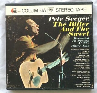 Rare 7 - 1/2ips Pete Seeger The Bitter & The Sweet Reel Tape Guaranteed Near