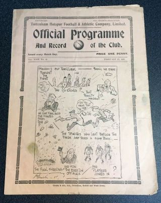 Tottenham Hotspur Vs Swansea 1937 Football Programme 1930’s 30’s Rare Spurs
