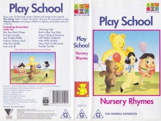 Play School Nursery Rhymes Abc Vhs Pal Video A Rare Find