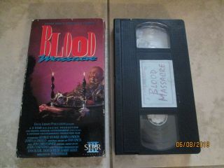 BLOOD MASSACRE HORROR SLASHER STAR VHS VERY RARE 2