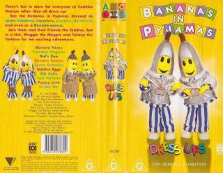 Bananas In Pyjamas Dress Ups Vhs Video Pal A Rare Find