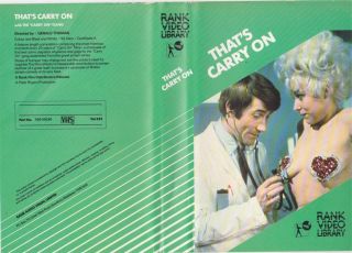 Thats Carry On A Rare Find Vhs Video Pal