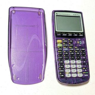 Texas Instruments Ti - 83 Plus Graphing Calculator,  Cover Rare Purple Color