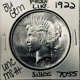 1922 P Bu Gem Peace Silver Dollar Unc Ms,  U.  S.  Rare Coin 7055