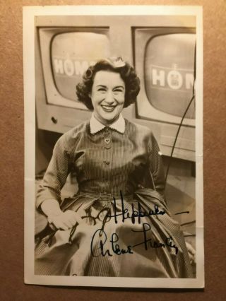 Arlene Francis Very Rare Early Autographed Photo 1950s What 