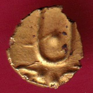 Ancient - South Indian - Gold Fanam - Rare Coin V15