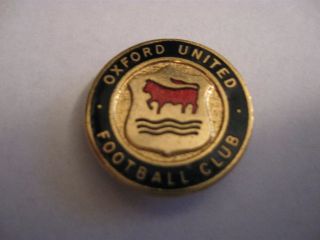 Rare Old Oxford United Football Club Enamel Brooch Pin Badge
