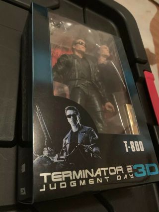 Neca Terminator 2 Judgement Day 3d T - 800 7” Action Figure Anniversary Rare Htf