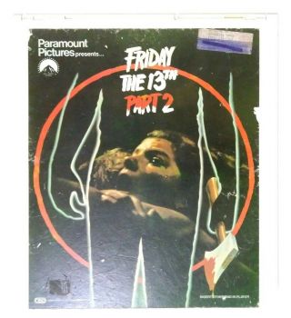 Ced Videodisc Laserdisc - Friday The 13th Part 2 - Very Rare Horror Movie