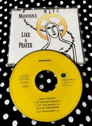 Madonna - Like A Prayer Rare Cd Single