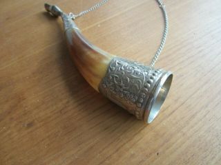 Rare Russian Horn Drinking Vessel Souvenir Of 1980 Olympic Games