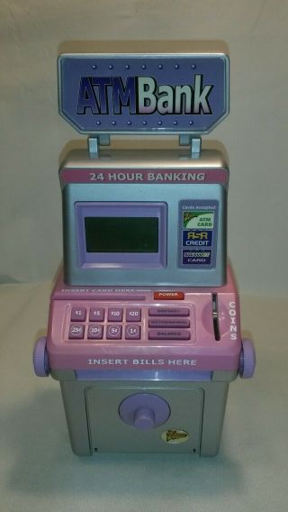 ☆ Rare 2006 Summit Zillionz Electronic Atm Savings Bank Learning Machine F/ship