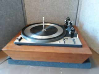Vintage Dual Model 1209 Rare Wood Base Turntable Record Player (cartridge)