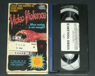Video Violence Vhs 80s Horror Slasher Sleaze Cult Gore Slasher Camp Video Rare