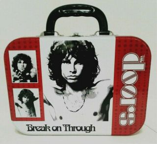 Rare Jim Morrison The Doors Break On Through Lunch Box Tin Metal Tote