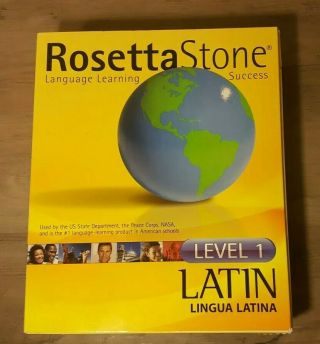 Rosetta Stone Latin Level 1 - Old Version Rare,  Discontinued