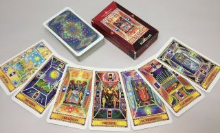 " Diamond Tarot " Cards Agm Marie - Louise Bergoint/klaus Holitzka Rare Oop