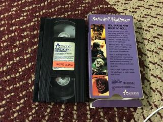 Rock N Roll Nightmare VHS Extremely Rare Horror Heavy Metal Slasher Movie Sov 2