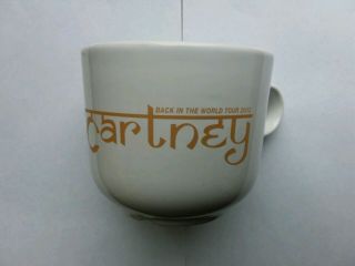Paul Mccartney [the Beatles,  ] Back In The World Tour 2003 Cup,  Very Rare.