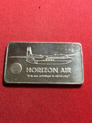 Rare Limited Edition Vintage 15 Gram.  999 Silver Art Bar Horizon Air Craft M4