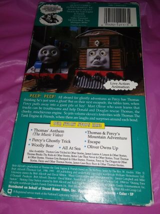 Thomas the Tank Engine & Friends Percy’s Ghostly Trick VHS Strand Ultra Rare 2